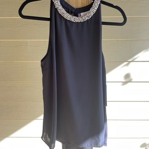 Jennifer Lopez Medium Black Tie  Top